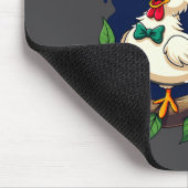 Cluckin Good Time Funny Chicken Illustration Muismat (Hoek)