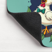 Cluckin' Good Time Grappige Kip Illustratie Muismat (Hoek)