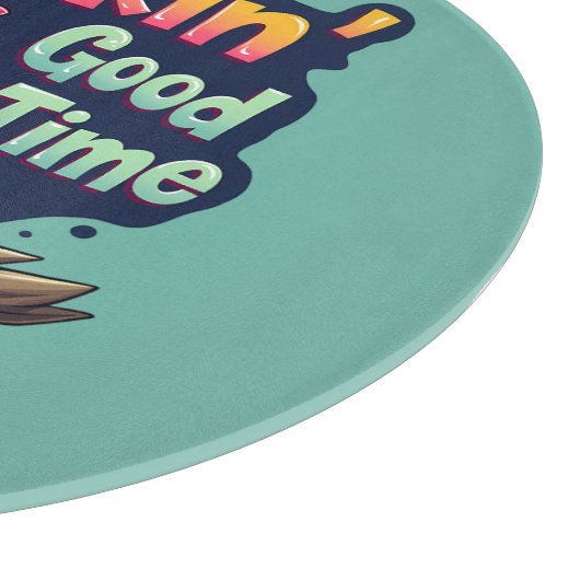 Cluckin' Good Time Grappige Kip Illustratie Snijplank (Hoek)