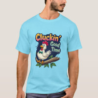 Cluckin' Good Time Grappige Kip Illustratie