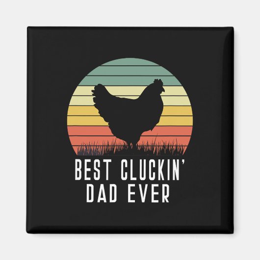Cluckin Papa Ooit Kip Papa Vaders Dag Ver Magneet (Voorkant)