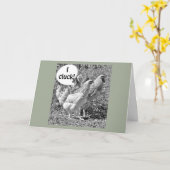 CLUCKING CHICKENS CELEBTRATE "UW WEDERZIJDSE TWEED KAART (Gele Bloem)