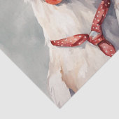 Clucky Couture: Modieuze Vogel in Decoupage Tissuepapier (Detail)