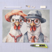 Clucky Couture: Modieuze Vogel in Decoupage Tissuepapier (Craft)