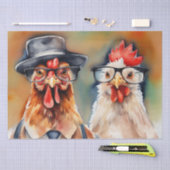 Clucky Couture: Modieuze Vogel in Decoupage Tissuepapier (Craft)