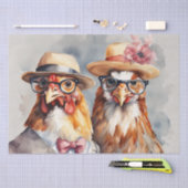 Clucky Couture: Modieuze Vogel in Decoupage Tissuepapier (Craft)