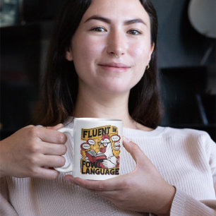 Clucky Scholar Fluent in Vogeltaal Koffiemok