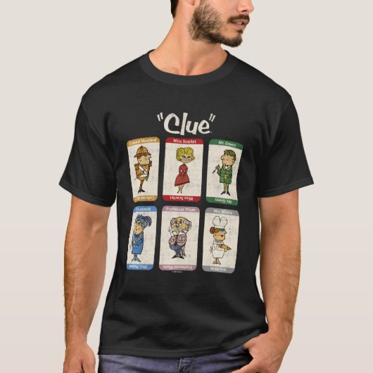 Clue Retro Karakter Omhoog T-shirt (Voorkant)