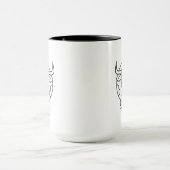 Clueless Bull Abstract Art Mug Mok (Midden)