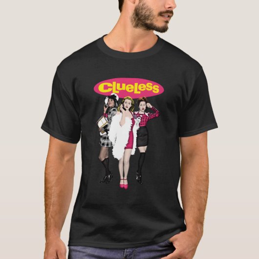 Clueless gekleurd t-shirt (Voorkant)
