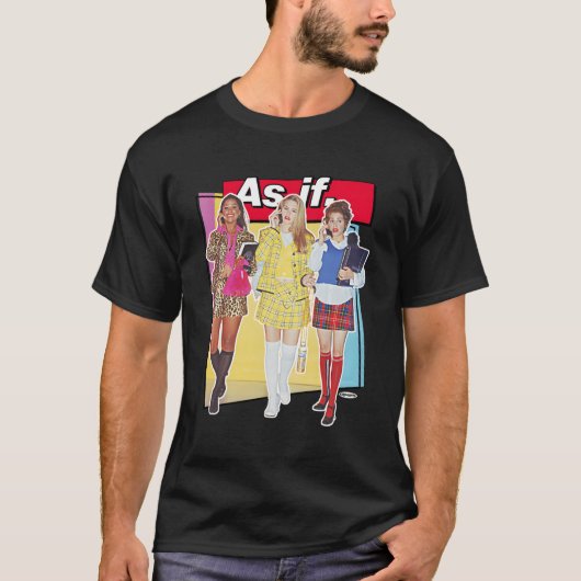Clueless geometrisch alsof t-shirt (Voorkant)