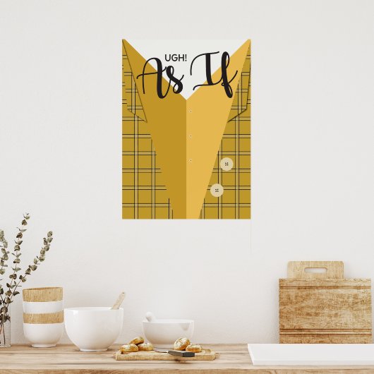 Clueless minimalistisch Poster (Keuken)