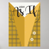 Clueless minimalistisch Poster (Voorkant)