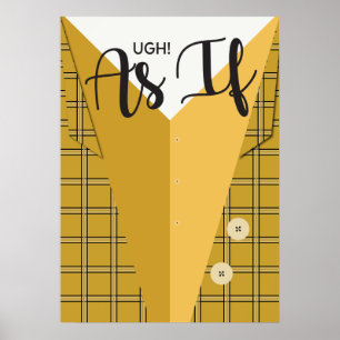 Clueless minimalistisch Poster