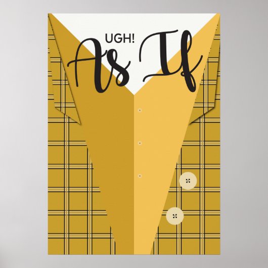 Clueless minimalistisch Poster (Voorkant)