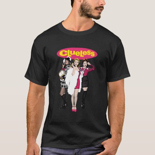 Clueless Vintage Poster T-shirt (Voorkant)