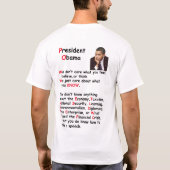 CluelessObama T-shirt (Achterkant)