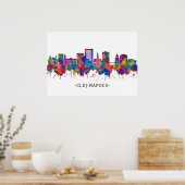 Cluj-Napoca Romania Skyline Poster (Keuken)