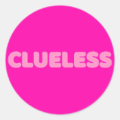 Cluless I Ronde Sticker (Voorkant)