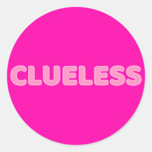 Cluless I Ronde Sticker