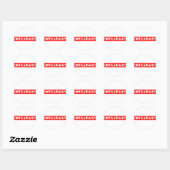 Cluless Stamp Ronde Sticker (Vel)