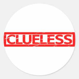 Cluless Stamp Ronde Sticker