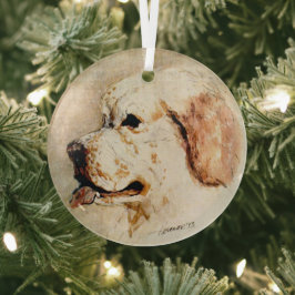 Clumber door Hevener Glas Ornament