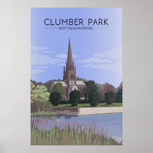 Clumber Park Nottinghamshire Reisposter Poster (Voorkant)