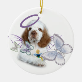 Clumber Spaniel Angel Baby Keramisch Ornament