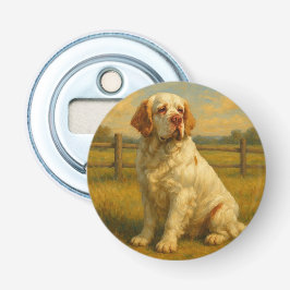 Clumber Spaniel Button Flesopener