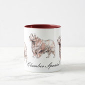 Clumber Spaniel Ceramic Mok (Midden)