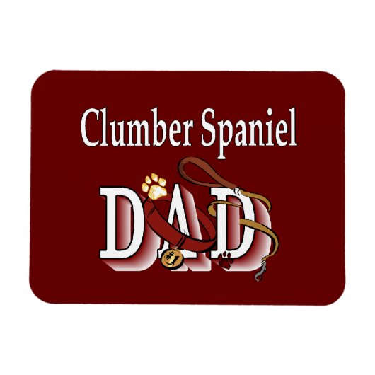 Clumber Spaniel DAD Magneet (Horizontaal)