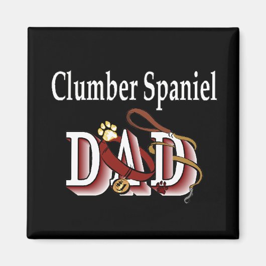 Clumber Spaniel DAD Magnet (Voorkant)