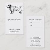 Clumber Spaniel Dog Business Afsprakenkaartje (Voorkant / Achterkant)