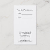 Clumber Spaniel Dog Business Afsprakenkaartje (Achterkant)