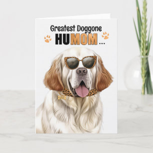 Clumber Spaniel Dog Greatest HuMOM Moederdag Feestdagen Kaart