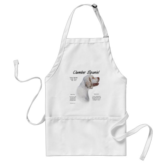 Clumber Spaniel Geschiedenis Ontwerp Standaard Schort (Voorkant)