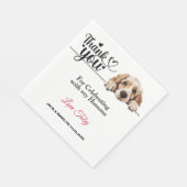 Clumber Spaniel Honden Huwelijks Servetten met Fot (Hoek)