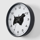 Clumber Spaniel Hondenras Silhouette (Hoek)