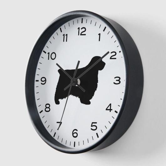 Clumber Spaniel Hondenras Silhouette (Hoek)