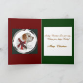 Clumber Spaniel kerstcadeaus Feestdagen Kaart (Binnen)