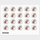 Clumber Spaniel kerstcadeaus Ronde Sticker (Vel)