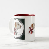 Clumber Spaniel kerstcadeaus Tweekleurige Koffiemok (Voorkant links)