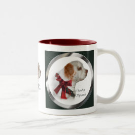 Clumber Spaniel kerstcadeaus Tweekleurige Koffiemok