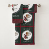 Clumber Spaniel Kerstmis Bad Handdoek (Insitu)