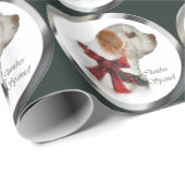 Clumber Spaniel Kerstmis Cadeaupapier (Rol Hoek)