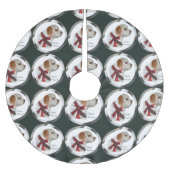 Clumber Spaniel Kerstmis Kerstboom Rok (Voorkant)