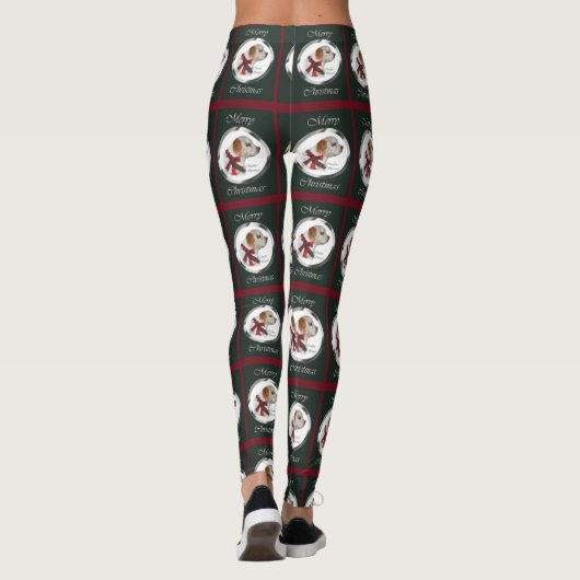 Clumber Spaniel Kerstmis Leggings (Achterkant)