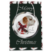 Clumber Spaniel Kerstmis Medium Cadeauzakje (Voorkant)