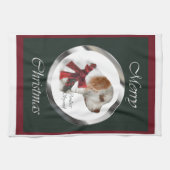 Clumber Spaniel Kerstmis Theedoek (Horizontaal)